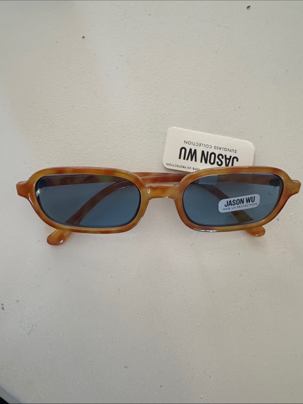 Jason Wu Tortoiseshell Frame Sunglasses with Blue Lenses